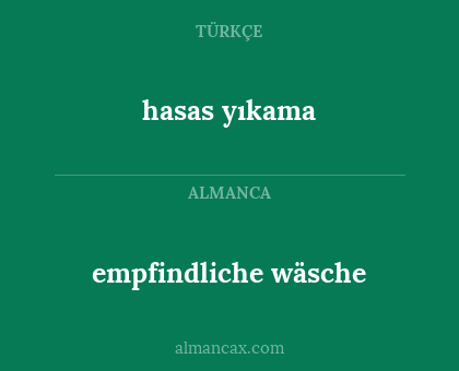 empfindliche wäsche - hasas yıkama