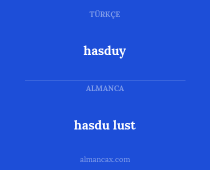 hasduy - hasdu lust