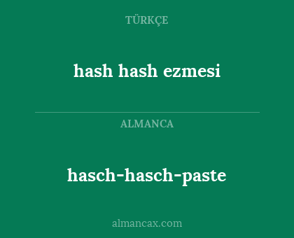 hash hash ezmesi - hasch-hasch-paste