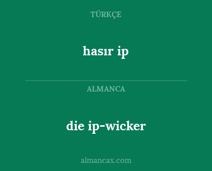 hasır ip - die ip-wicker