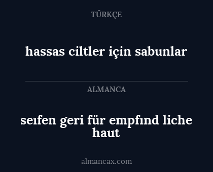 hassas ciltler için sabunlar - seıfen geri für empfınd liche haut