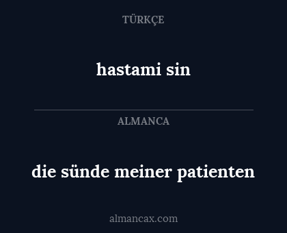hastami sin - die sünde meiner patienten