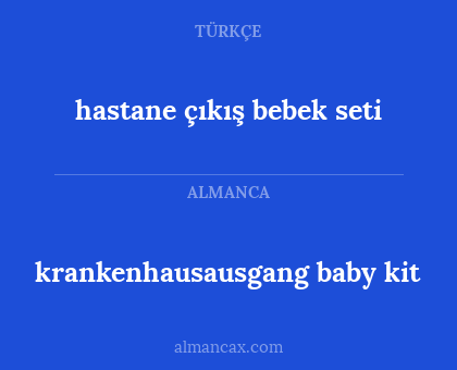 hastane çıkış bebek seti - krankenhausausgang baby kit