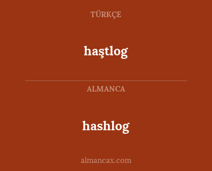 haştlog - hashlog