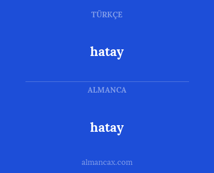 hatay - hatay