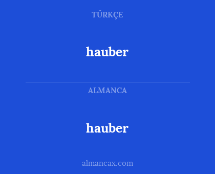 hauber - hauber