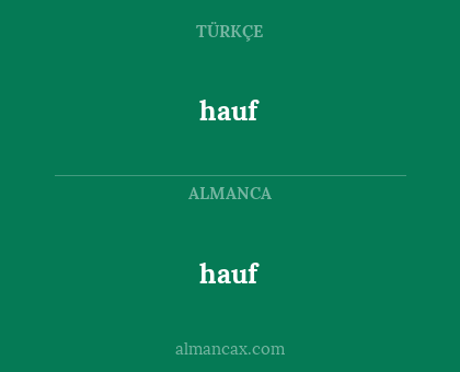hauf - hauf