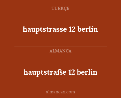 hauptstraße 12 berlin - hauptstrasse 12 berlin
