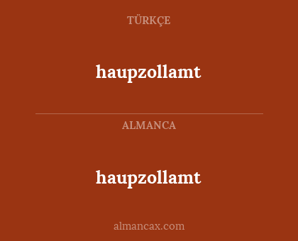 haupzollamt - haupzollamt