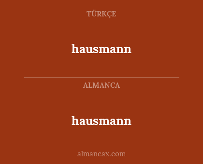hausmann - hausmann