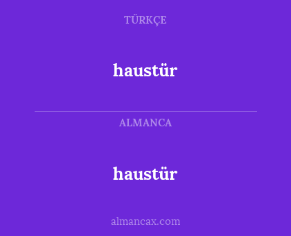haustür - haustür
