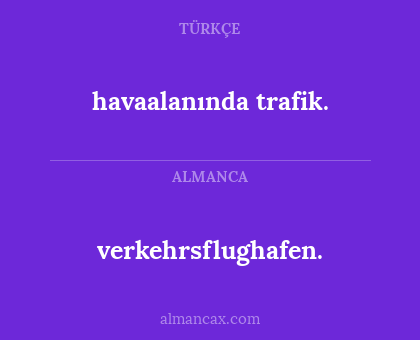 verkehrsflughafen. - havaalanında trafik.