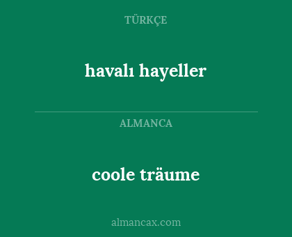 havalı hayeller - coole träume