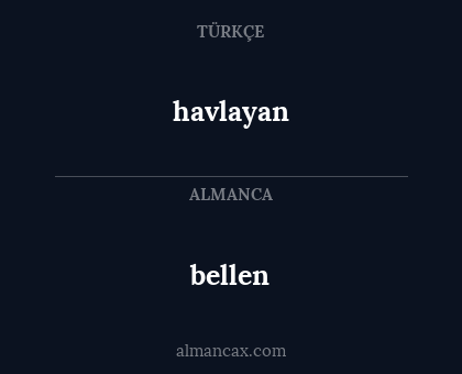 bellen - havlayan