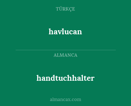 handtuchhalter - havlucan