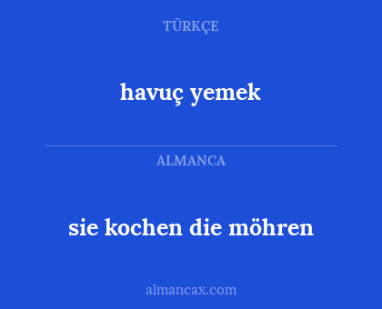 sie kochen die möhren - havuç yemek
