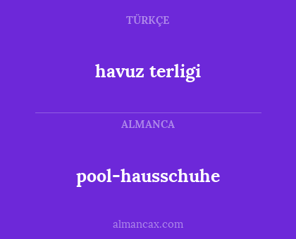 havuz terligi - pool-hausschuhe