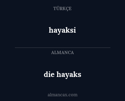 hayaksi - die hayaks