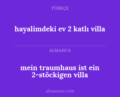 hayalimdeki ev 2 katlı villa - mein traumhaus ist ein 2-stöckigen villa