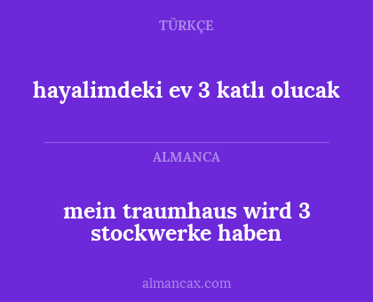 hayalimdeki ev 3 katlı olucak - mein traumhaus wird 3 stockwerke haben