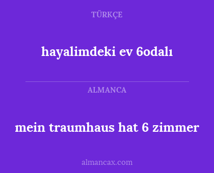 hayalimdeki ev 6odalı - mein traumhaus hat 6 zimmer