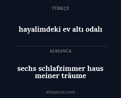 sechs schlafzimmer haus meiner träume - hayalimdeki ev altı odalı