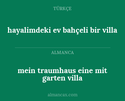 mein traumhaus eine mit garten villa - hayalimdeki ev bahçeli bir villa
