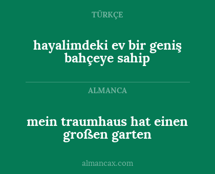 hayalimdeki ev bir geniş bahçeye sahip - mein traumhaus hat einen großen garten