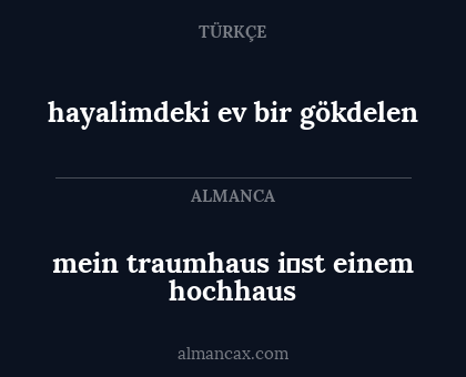 hayalimdeki ev bir gökdelen - mein traumhaus i̇st einem hochhaus