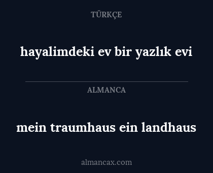 mein traumhaus ein landhaus - hayalimdeki ev bir yazlık evi