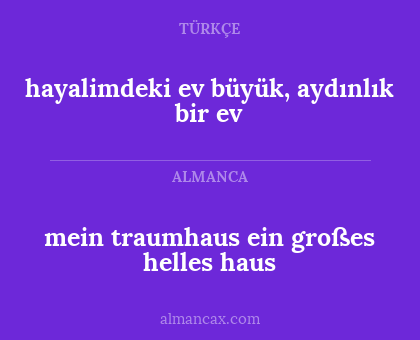 hayalimdeki ev büyük, aydınlık bir ev - mein traumhaus ein großes helles haus