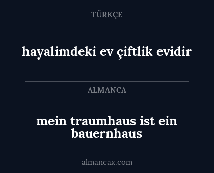 hayalimdeki ev çiftlik evidir - mein traumhaus ist ein bauernhaus