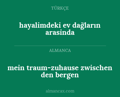 mein traum-zuhause zwischen den bergen - hayalimdeki ev dağların arasinda