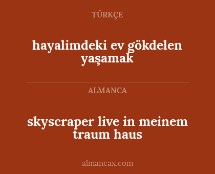 skyscraper live in meinem traum haus - hayalimdeki ev gökdelen yaşamak