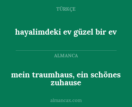 mein traumhaus, ein schönes zuhause - hayalimdeki ev güzel bir ev