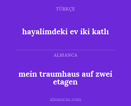 hayalimdeki ev iki katlı - mein traumhaus auf zwei etagen