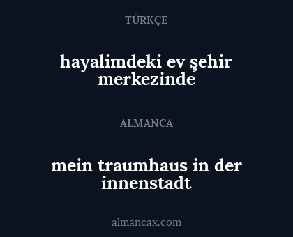 hayalimdeki ev şehir merkezinde - mein traumhaus in der innenstadt