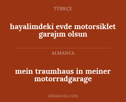 hayalimdeki evde motorsiklet garajım olsun - mein traumhaus in meiner motorradgarage