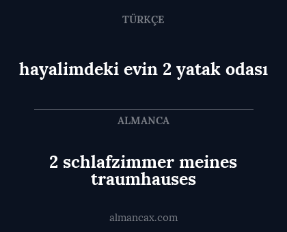 2 schlafzimmer meines traumhauses - hayalimdeki evin 2 yatak odası