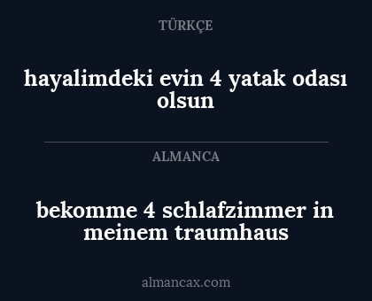hayalimdeki evin 4 yatak odası olsun - bekomme 4 schlafzimmer in meinem traumhaus