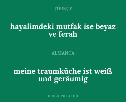 meine traumküche ist weiß und geräumig - hayalimdeki mutfak ise beyaz ve ferah