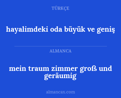 mein traum zimmer groß und geräumig - hayalimdeki oda büyük ve geniş