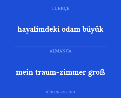 hayalimdeki odam büyük - mein traum-zimmer groß