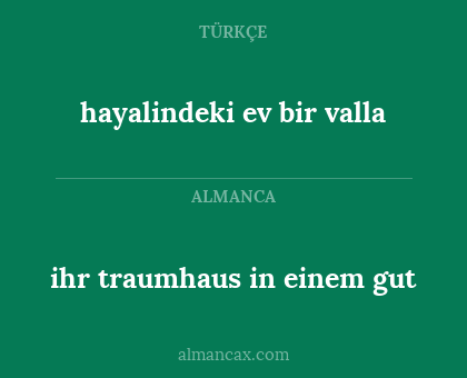 hayalindeki ev bir valla - ihr traumhaus in einem gut