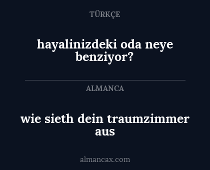 hayalinizdeki oda neye benziyor? - wie sieth dein traumzimmer aus