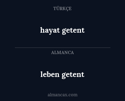 leben getent - hayat getent