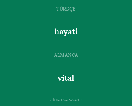 hayati - vital
