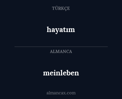 hayatım - meinleben