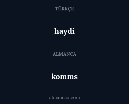 haydi - komms