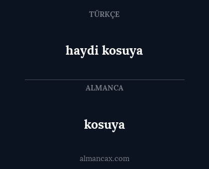 kosuya - haydi kosuya